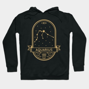 Aquarius Gold Sigil Hoodie